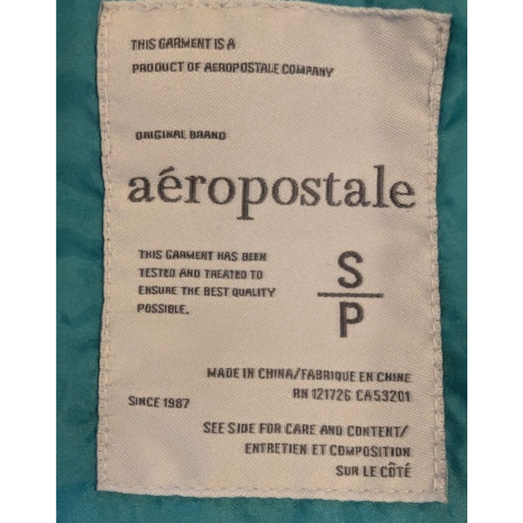 Women's Aeropostale Purple Teal Puffer Vest S - Picture 3 of 8